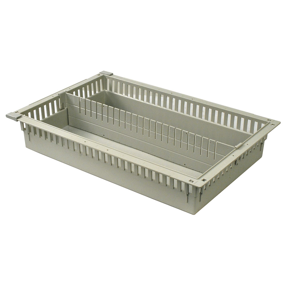 5″ Wire Basket for MedStor Max Cabinets, One Long Divider, 81071-1 - Harloff