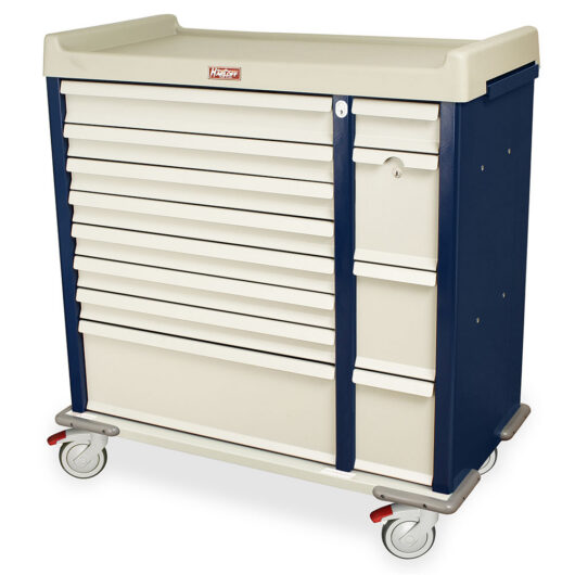 AL294BOX Aluminum Unit Dose Medication Box Cart