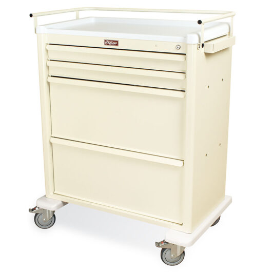 AL8W10K4DSP Cream Dispill Medication Cart - Quarter Left