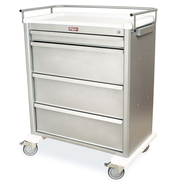 AL8W10KMOT Brushed Silver Medicine-On-Time Storage - Quarter Left