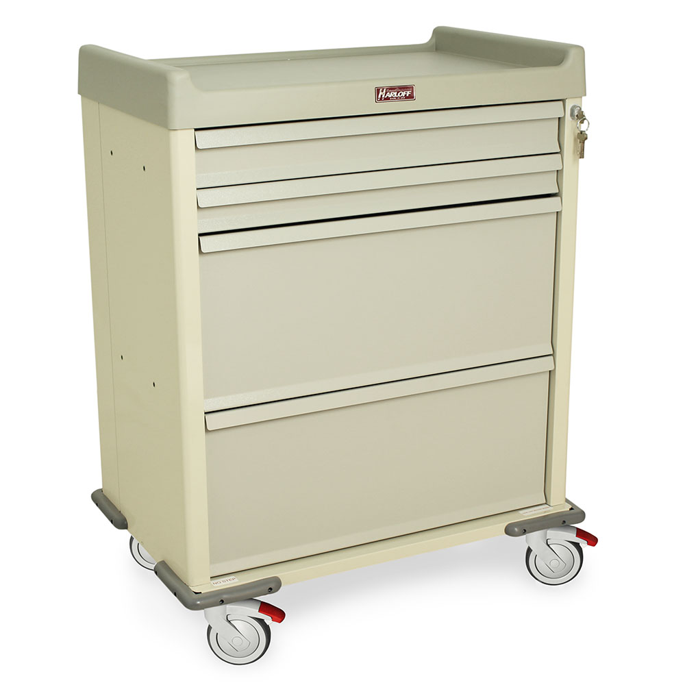 SL100DSPN Beige Dispill Med Cart - Quarter Right