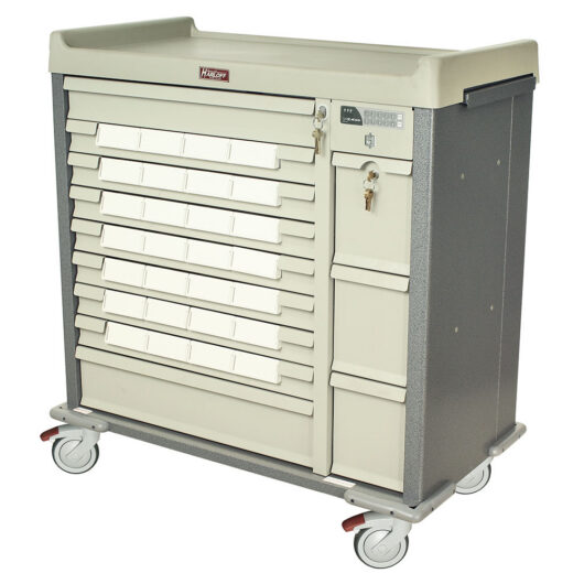 SL28BIN5-EKC Hammertone Gray - Med-Bin Cart Electronic Keypad Lock