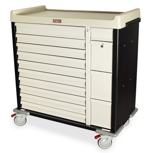 SL420BOX Black Unit Dose Medication Box Cart