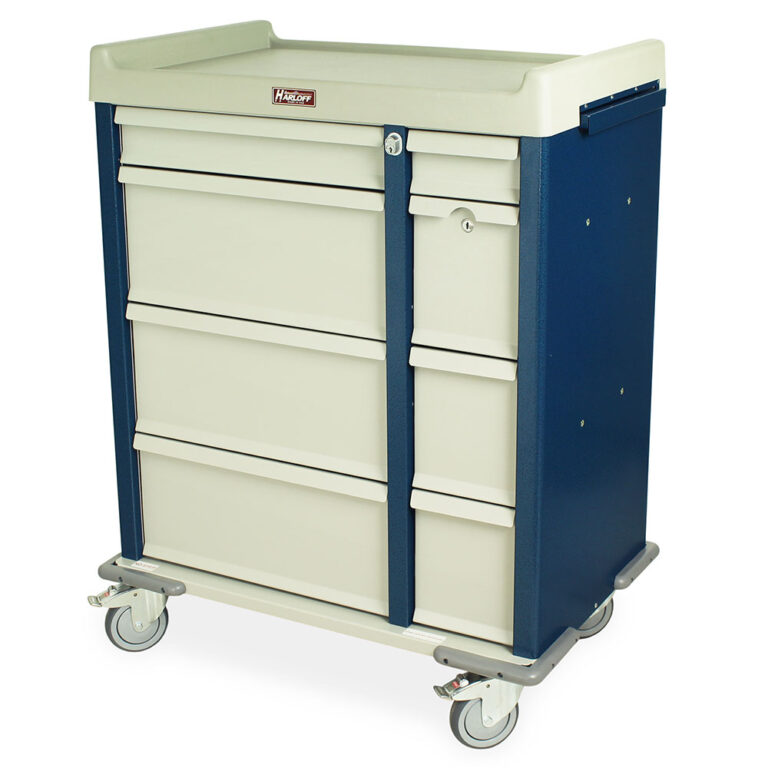 Aluminum Punch Card Medication Cart for Senior Care Facilities, 600