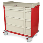 Punch Card Medication Cart, 750 Punch Card Capacity, Key Lock