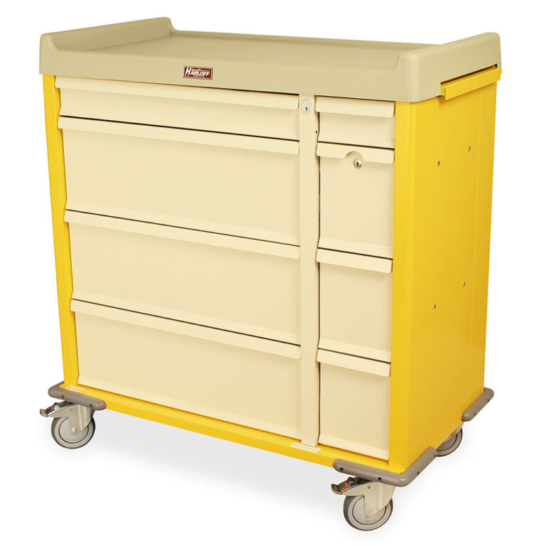 Punch Card Medication Cart, 750 Punch Card Capacity, Key Lock, SL600PC