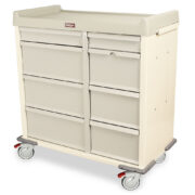 Punch Card Medication Cart with Lock Box, 750 Punch Card Capacity