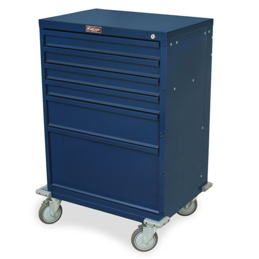 V30-6K Navy V-Series Procedure Cart - Quarter Left