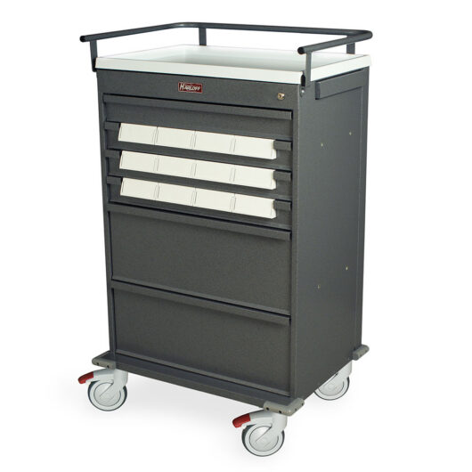 VLT12BIN5 - Hammertone Gray Med-Bin Cart