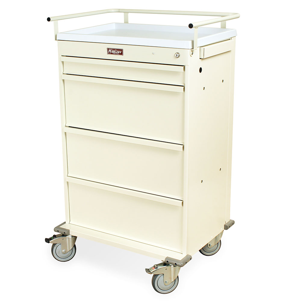 Hospital Transport Cart with Bins