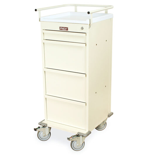 VLT240PC Cream Medication Carts for Seniors - Quarter Left