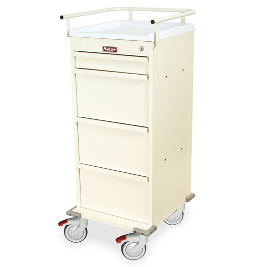 VLT240PC Cream Medication Carts for Seniors - Quarter Left