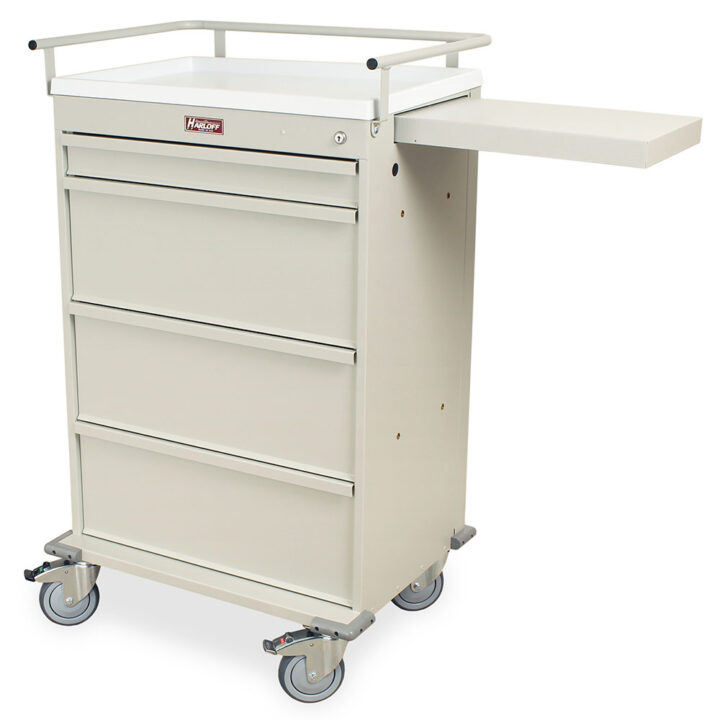 VLT360PC Sand Punch Card Medication Cart - Quarter Left