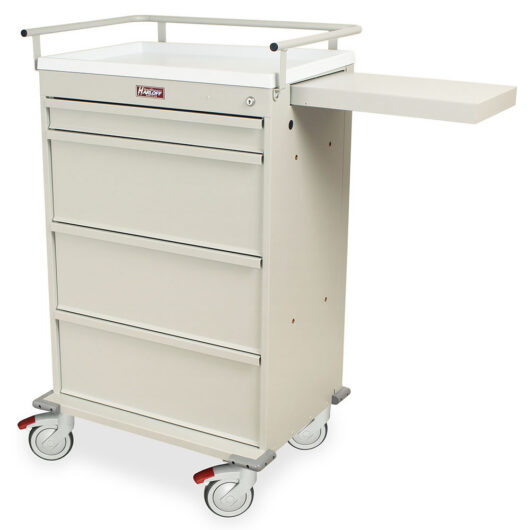 VLT360PC Sand Punch Card Medication Cart - Quarter Left