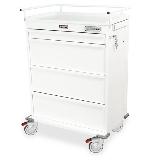 VLT480EPC - White Punch Card Medication Cart