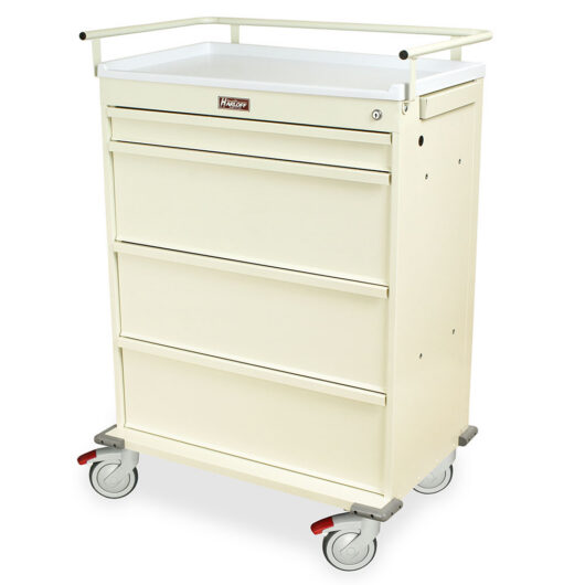 VLT480PC Cream Punch Card Cart - Quarter Left