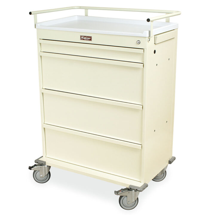 VLT480PC Cream Punch Card Cart - Quarter Left