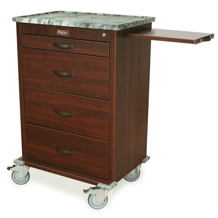 WV360PC-CM Furniture Punch Card Cart - Quarter Left