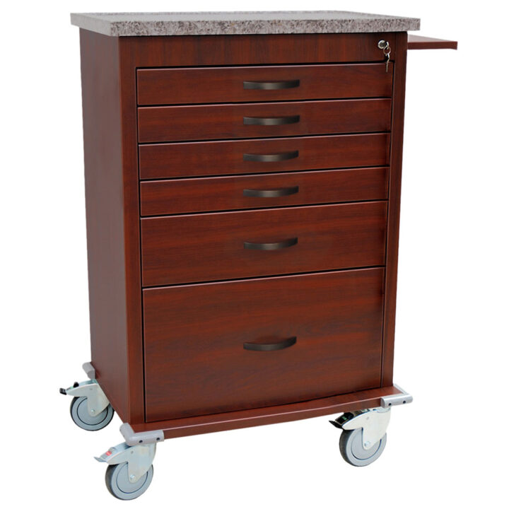 WV6450-CM Treatment Cart with Furniture Look - Quarter Right