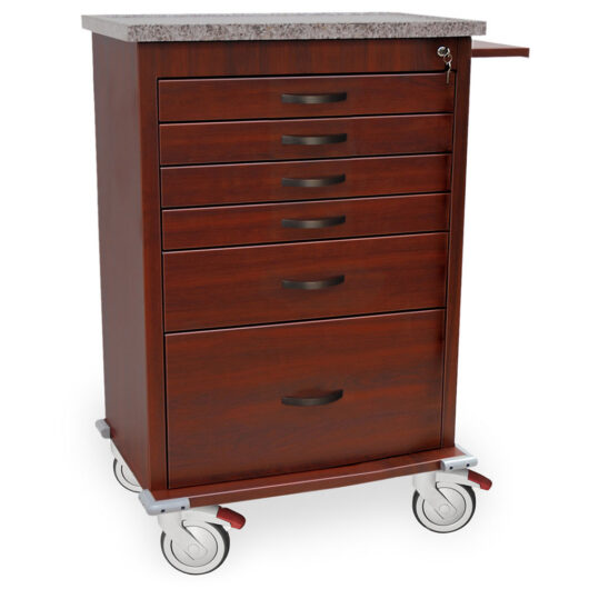 WV6450-CM Treatment Cart with Furniture Look - Quarter Right