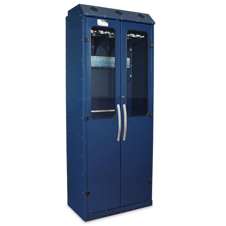 SC8036DRDP-DSS3316 Navy Scope Channel Drying Cabinet with Dri-Scope Aid - Quarter Right Closed