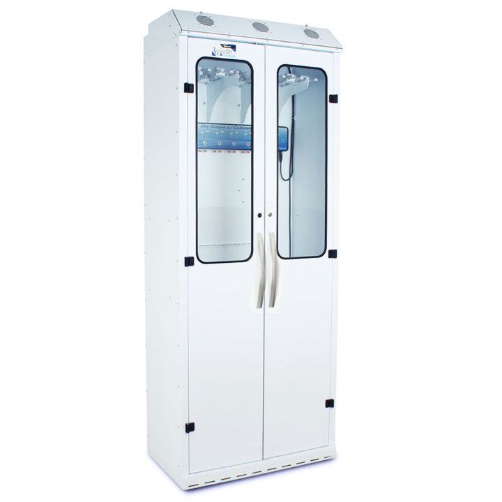 SC8036DRDP-DSS3316 White Scope Channel Drying Cabinet with Dri-Scope Aid - Quarter Right Closed