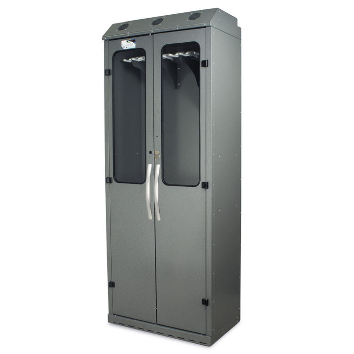 SC8036DRDP SureDry Scope Drying Cabinet - Hammertone Gray Quarter Left Closed