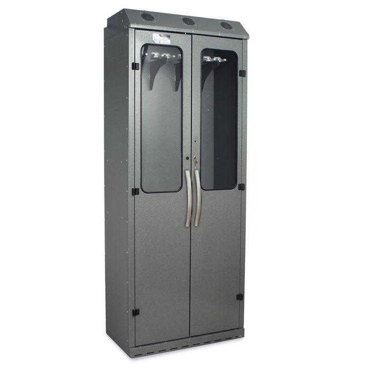 SC8036DRDP SureDry Scope Drying Cabinet - Hammertone Gray Quarter Right Closed