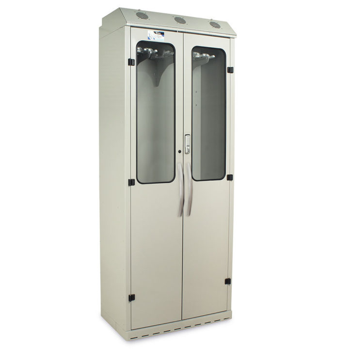 SC8036DREDP SureDry Endoscope Storage Cabinet - Light Gray Quarter Right Closed