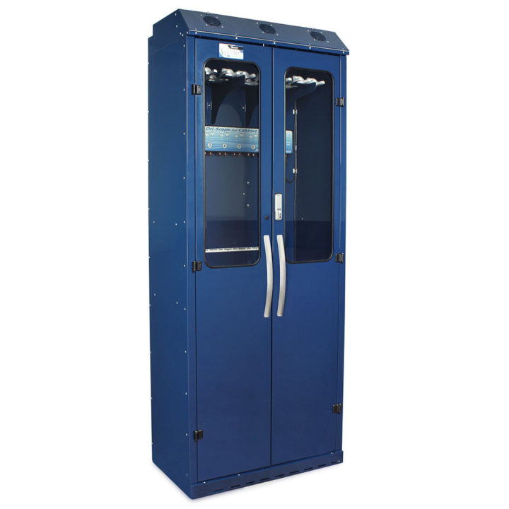SC8036DREDP-DSS3316 Endoscopy Scope Drying Cabinet with Dri-Scope Aid - Navy Quarter Right Closed