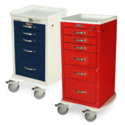 M-Series Mini Width Medical Carts, MDS18 (multiple heights and