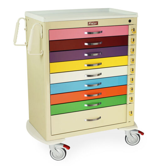 MDS3030B09PED M-Series Pediatric Crash Cart Quarter Right
