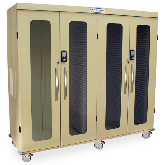 MSPM84-R0GEK Beige High Capacity Healthcare Storage Cabinets - Quarter Right