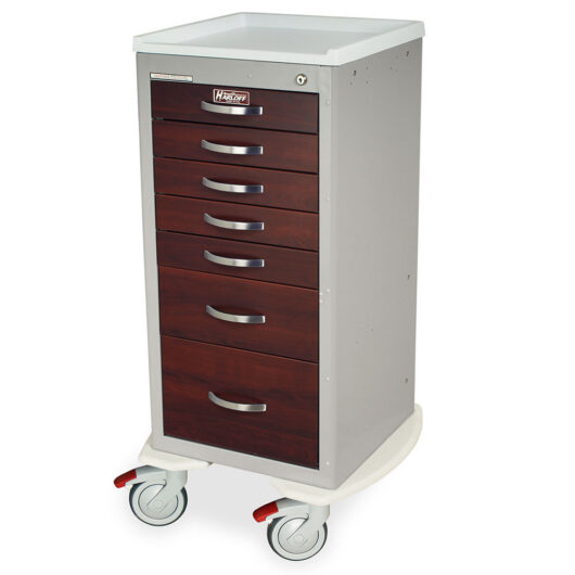 MDS1830KC7-CM Wood Look Medical Carts Left