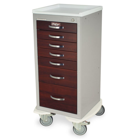 MDS1830KC7-CM Wood Look Medical Carts Left