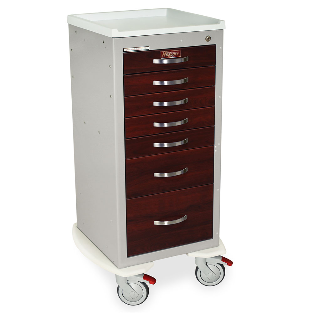 MDS1830KC7-CM Wood Look Medical Carts Right