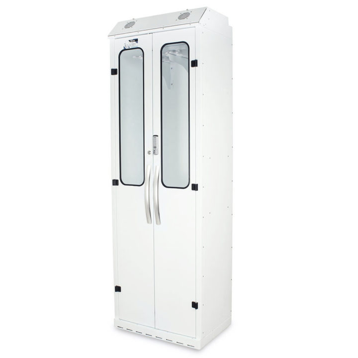 SC8030DREDP Harloff Scope Drying Cabinet - White Quarter Left Closed