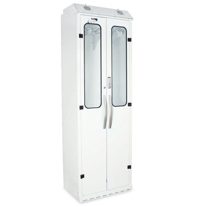 SC8030DREDP Harloff Scope Drying Cabinet - White Quarter Right Closed