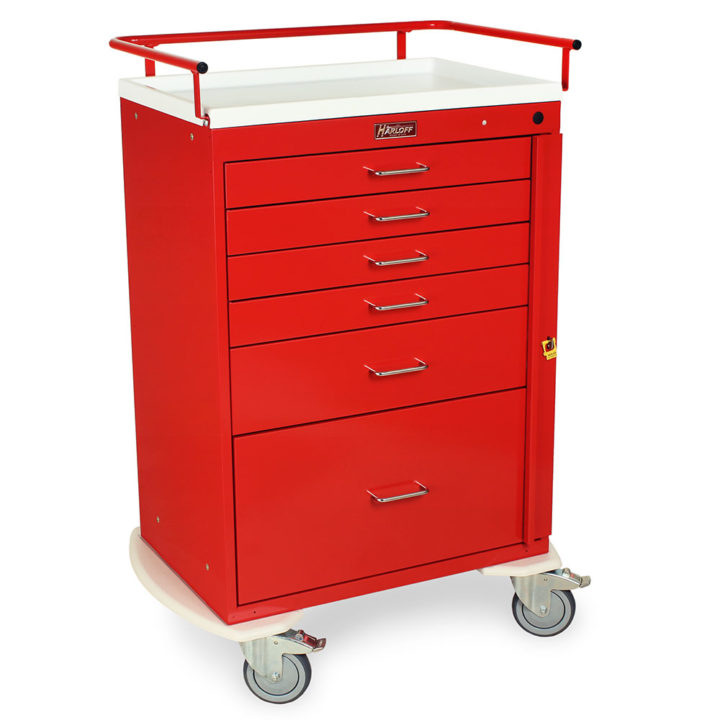 6400 Red Emergency Carts Hospital Right