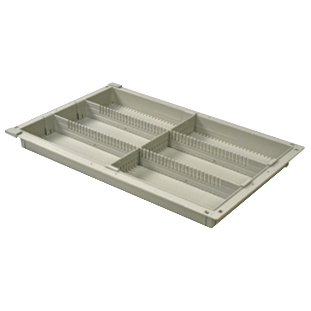 2″ Tray for MedStor Max Cabinets, One Short and Two Long Dividers, 81030-6  - Harloff