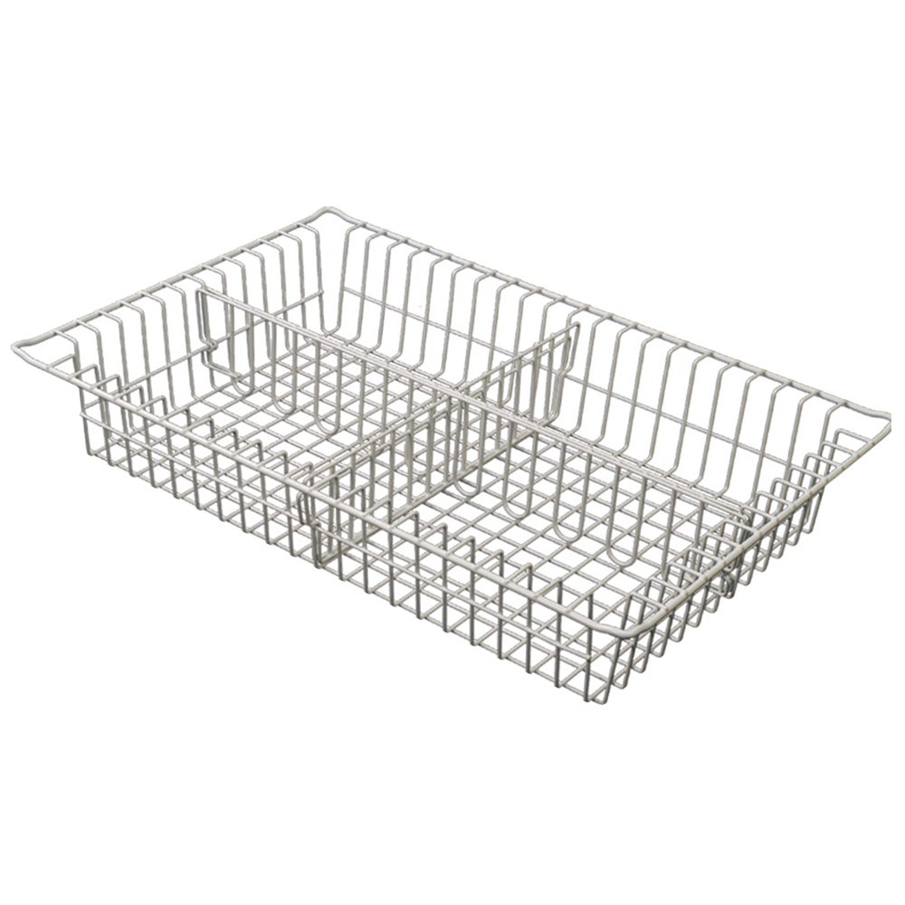 3″ Wire Basket for MedStor Max Cabinets, One Long Divider, 81070-1 - Harloff