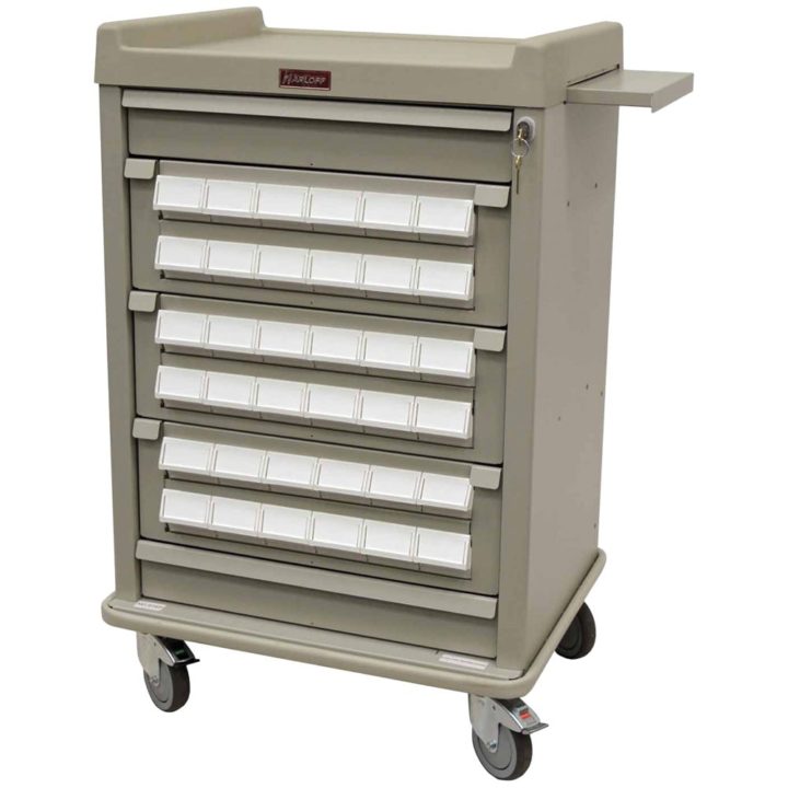 AL36CS-3 - Aluminum Cassette Medication Cart