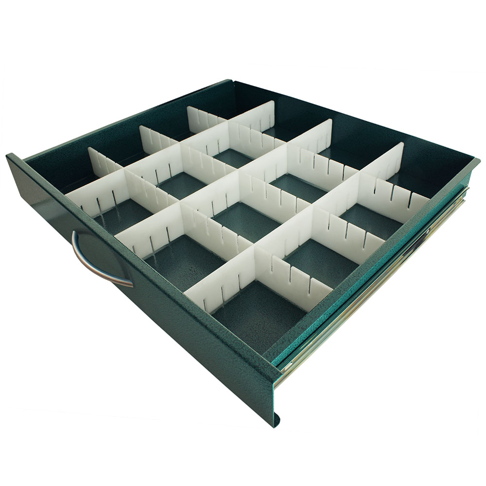 Standard MDS24 Adjustable Plastic Divider Set, 3 Inch Drawers, MD24-DIV3-S  - Harloff