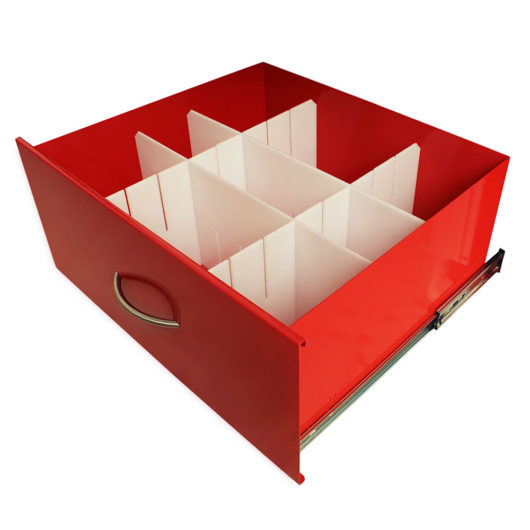 MD24-DIV9-B Healthcare Cart Drawer Dividers