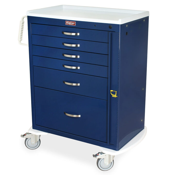 MDS3030B16 Navy Crash Cart Used in Hospital - Quarter Left