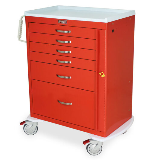 MDS3030B16 Crash Cart Used in Hospital Quarter Left New Handles