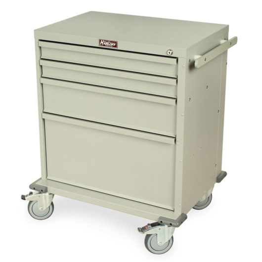 RRC344SD Rapid Response Medical Cart Left