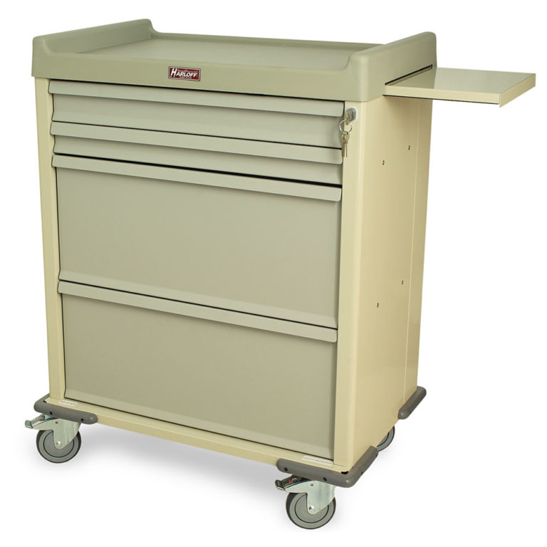 Punch Card Medication Cart with Electronic Keypad Lock, 750 Punch Card