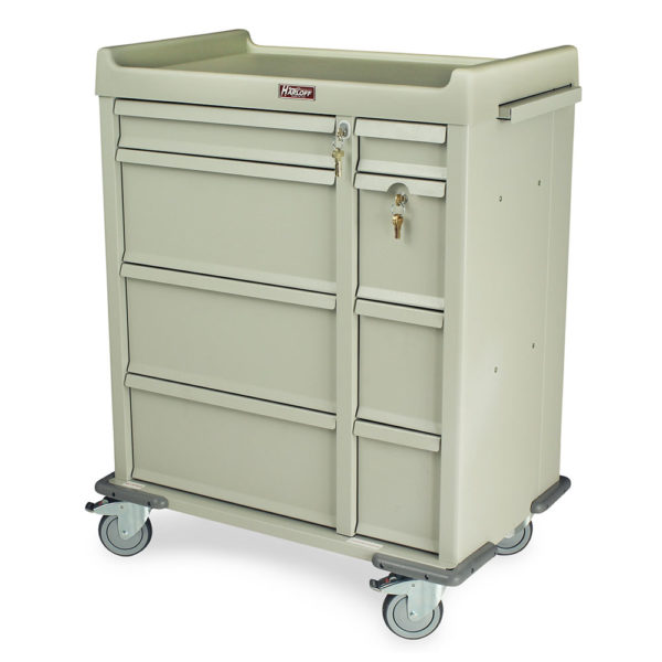 Punch Card Assisted Living Medication Cart, 600 Punch Card Capacity