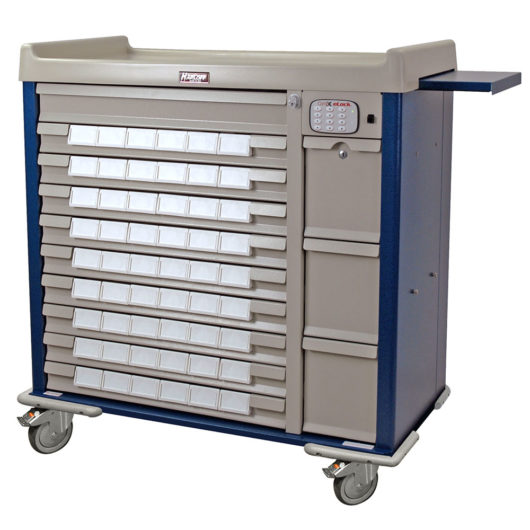 Standard Med Bin Cart with Electronic Lock